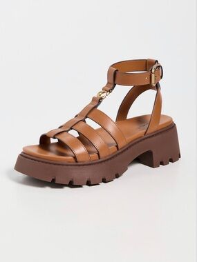 NWOT COACH 
Sculpted C Platform Fisherman Sandals